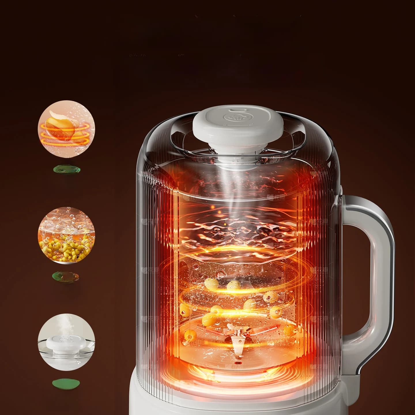 Kuumutav blender sojapiima valmistaja isepuhastusega 800W
