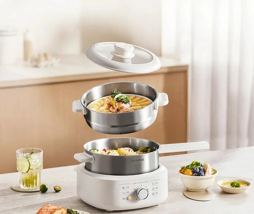Roostevabast terasest elektriline hot pot aurutiga, 3L, 220V