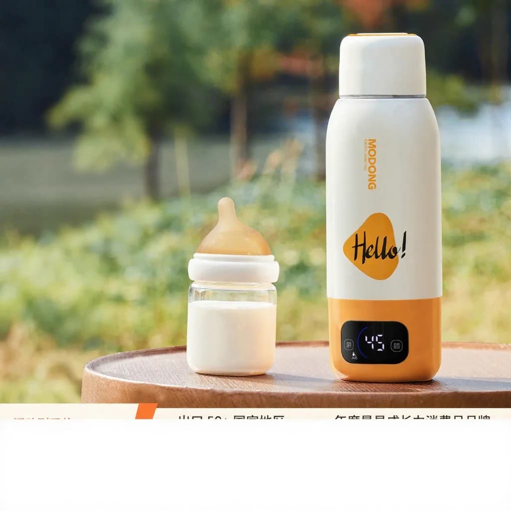 Kaasaskantav beebipiima soojenduskruus 550 ml Ultra, pistikuga keetmine + juhtmevaba soojendus