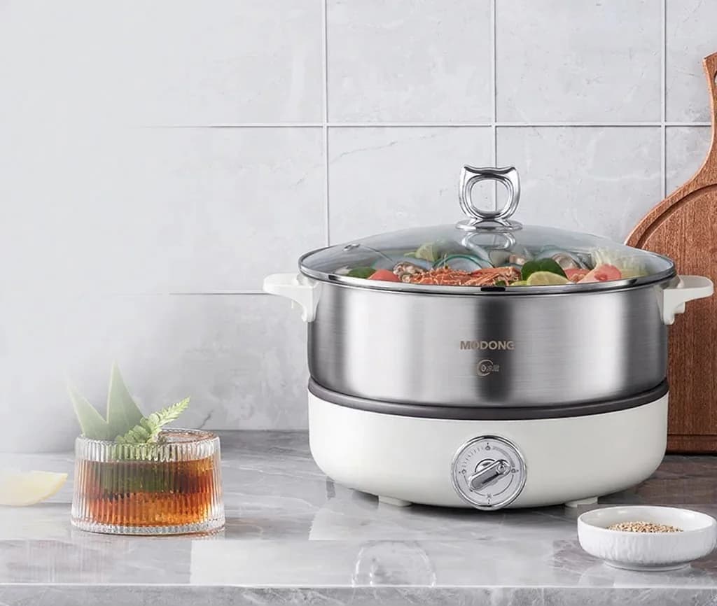Jagatud elektriline kuumpott roostevabast terasest poti sisemusega 1500W