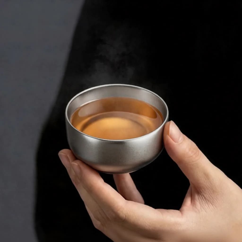 Puhas titaanist Kung Fu teetassikomplekt, 2 tassi, 55 ml