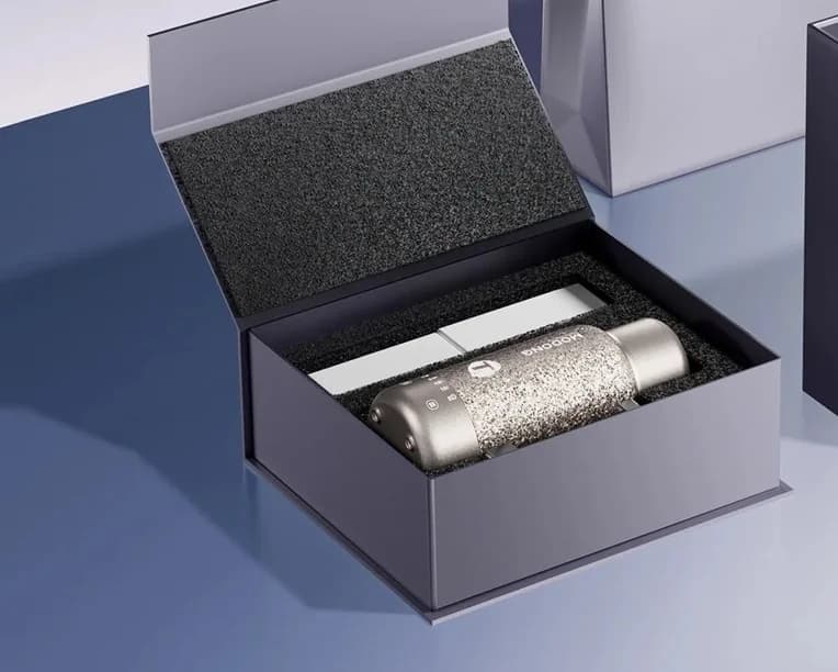 Kaasaskantav titaanist elektriline soojenduskruus, 1L, kahe režiimiga, soe