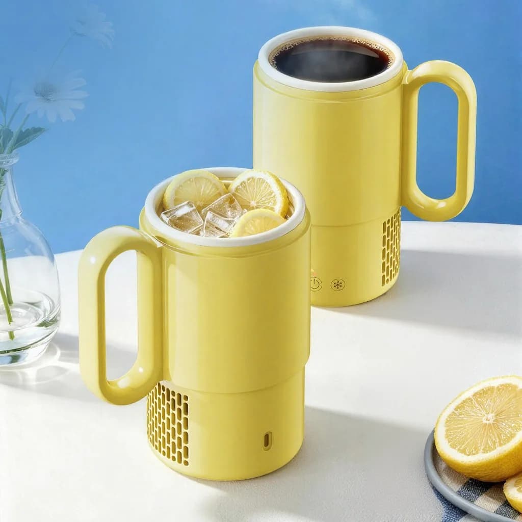 Kaasaskantav kütmise ja jahutamise tass 450mL 36W puutetundliku juhtimisega