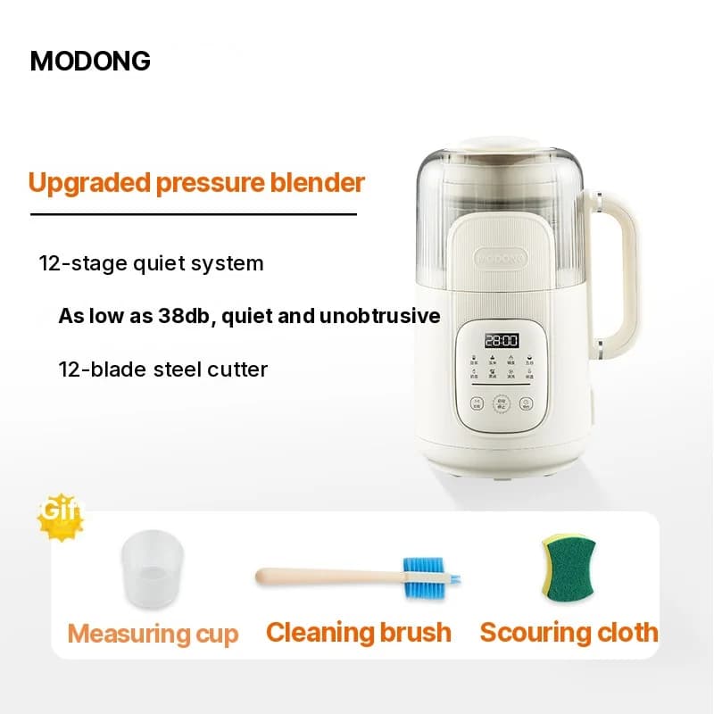 1,2L kuumutav blender puutejuhtimisega, klaaskorpusega