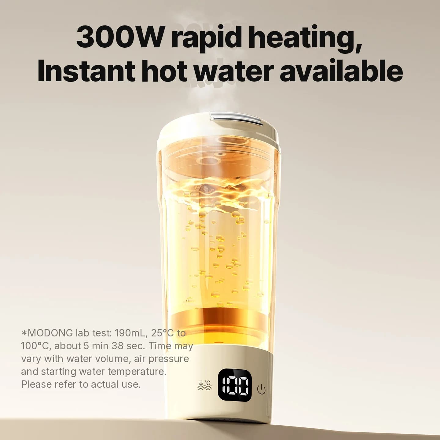 Kaasaskantav elektriline soojendusega tass, 400 mL, 7 temperatuuriseadet