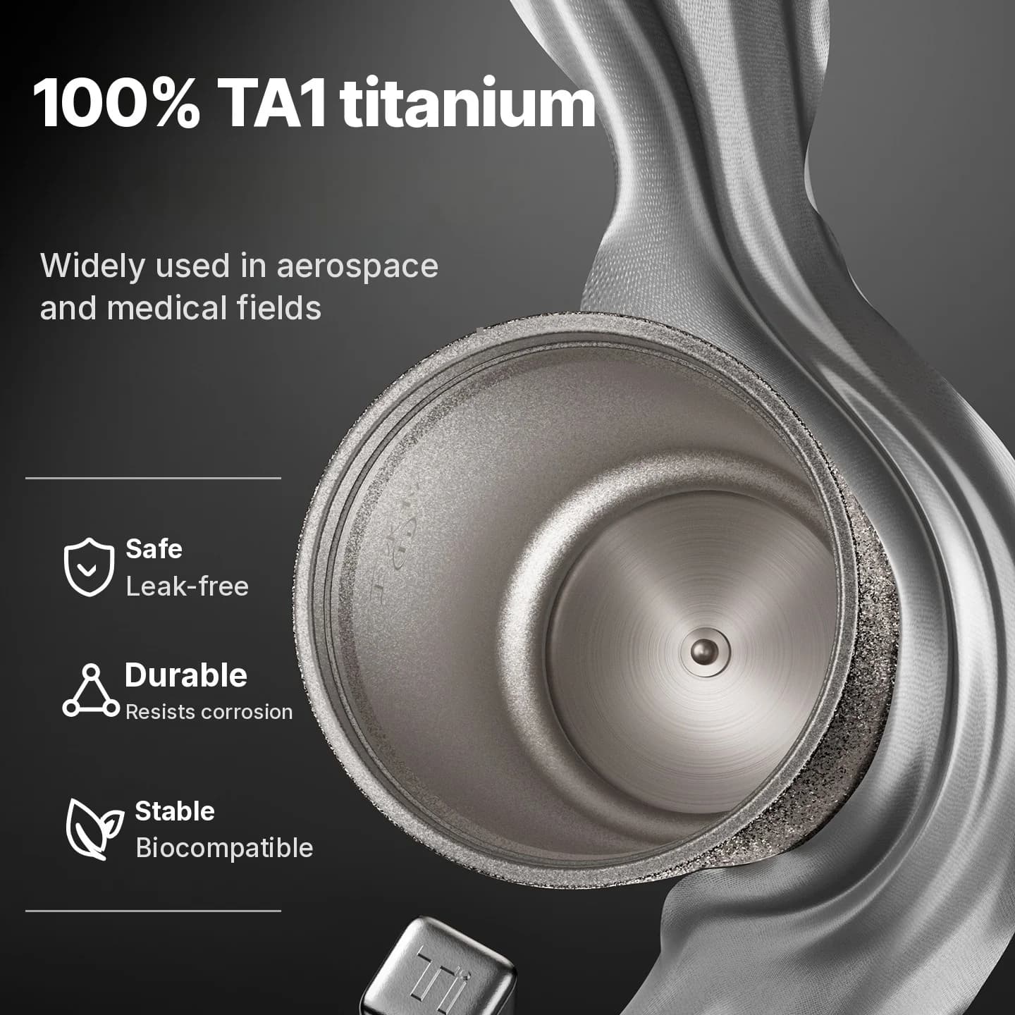 Kaasaskantav titaani elektriline soojenduskruus 400 ml, temperatuuriekraaniga