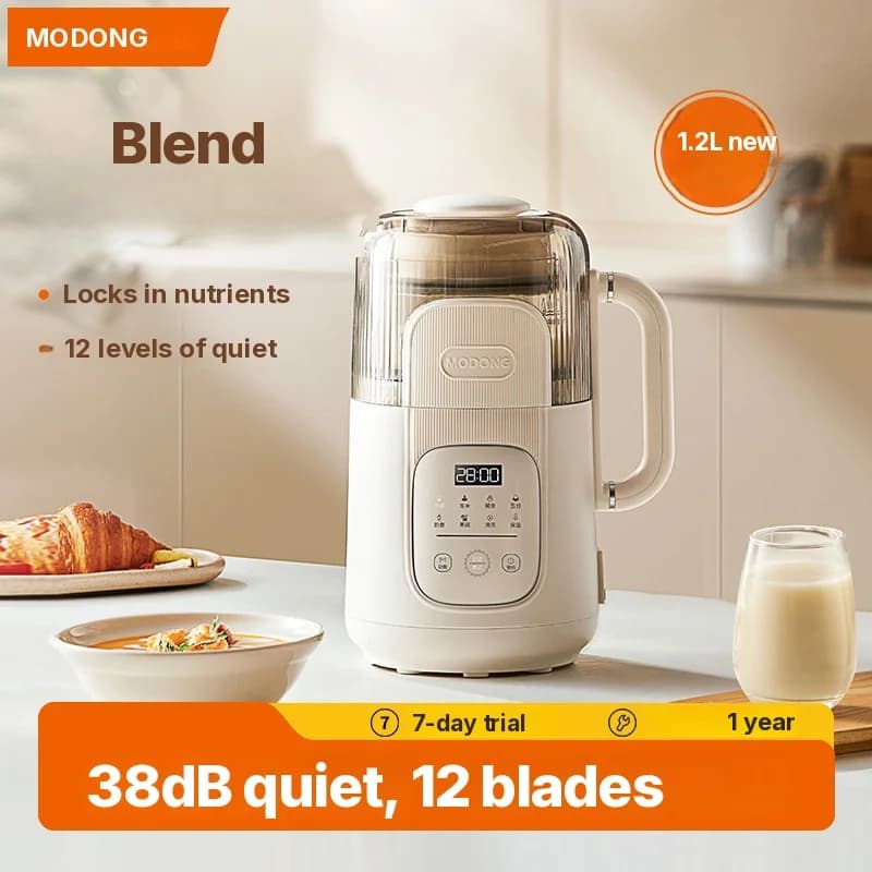 1.2L küttega blender puutetundliku juhtimisega, klaaskorpus