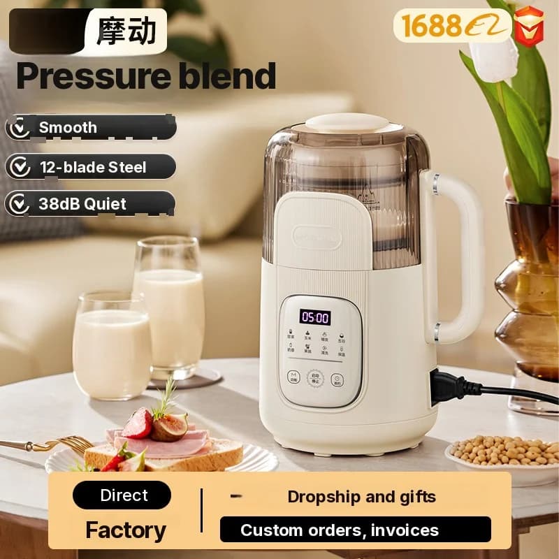 1.2L küttega blender puutetundliku juhtimisega, klaaskorpus