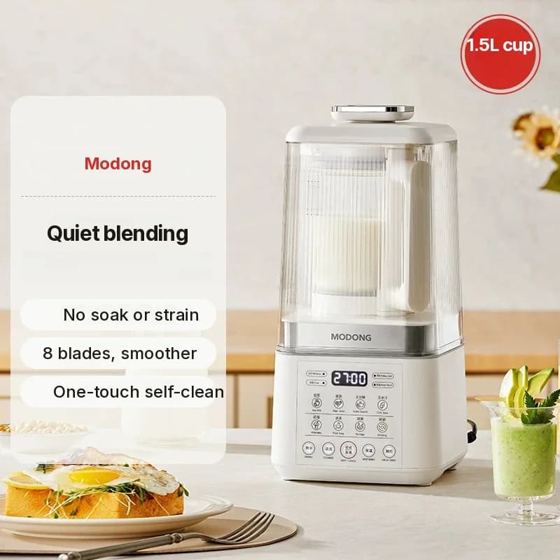 Kuumutusega blender supi, mahla, beebitoidu ja sojaubade piima jaoks