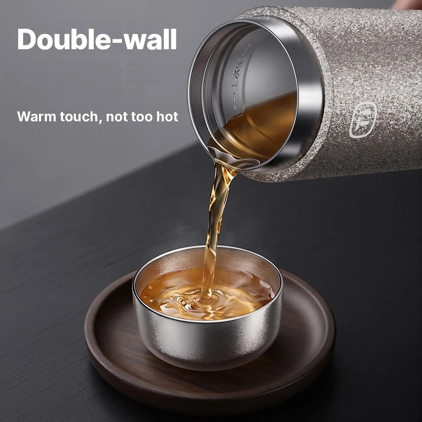 Puhas titaanist gongfu teetasside komplekt 55ml käsitsi valmistatud lihtsa viimistlusega