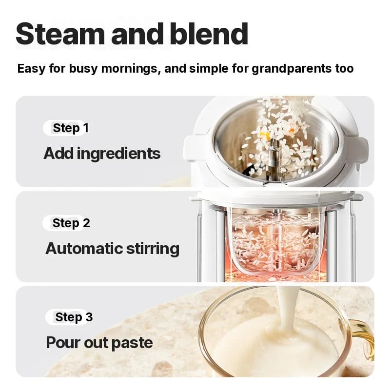Beebitoidu valmistaja kuumutusblender aurutamise ja jahvatamisega