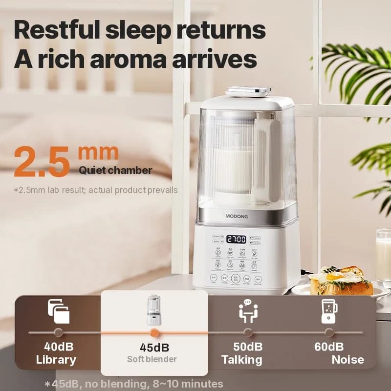 Soojendav blender vaikse töö ja soojas hoidmise funktsiooniga
