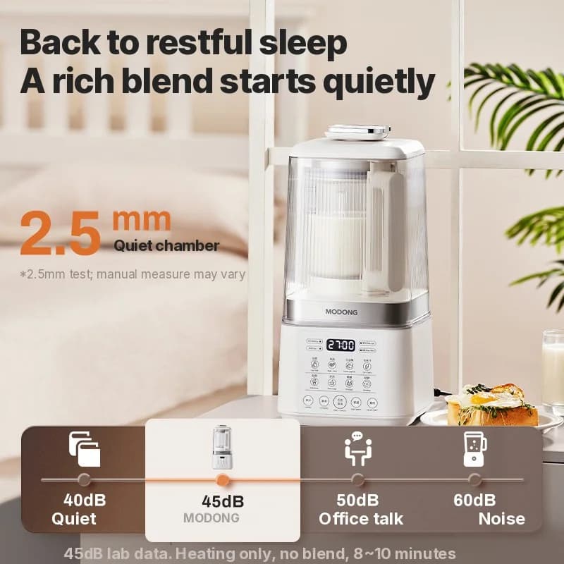 Soojendav blender vaikse tööga ja sooja hoidmise funktsiooniga