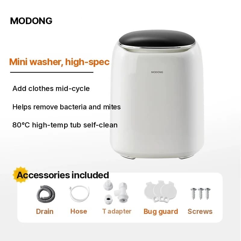 Mini täisautomaatne pesumasin koos kuivatiga