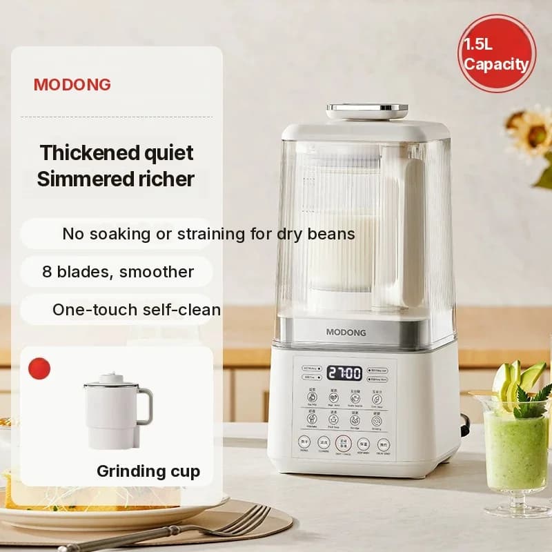 Kuumutusega blender supi, mahla, beebitoidu ja sojaubade piima jaoks