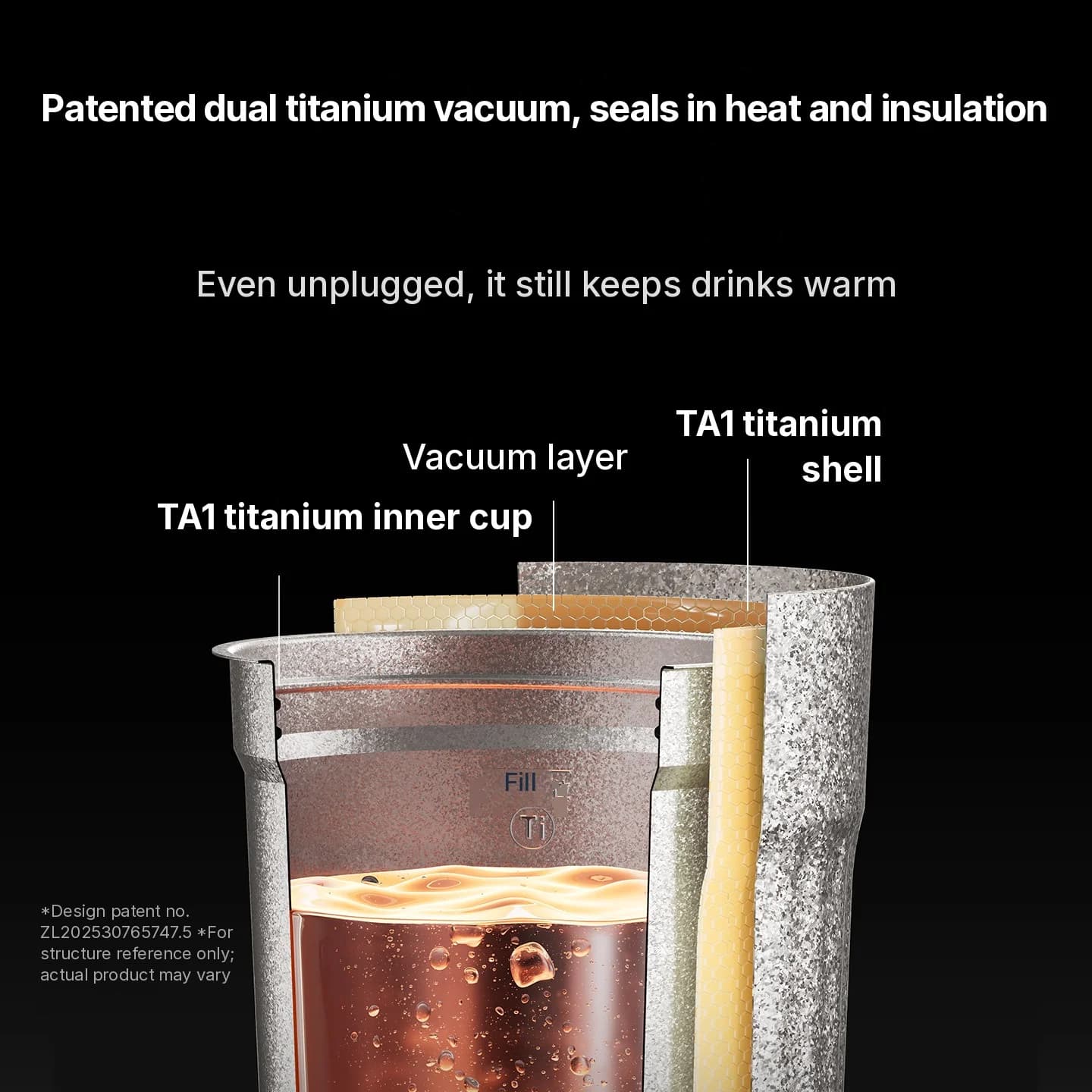 Titaanist elektriline reisikruus 400ml temperatuurinäidikuga