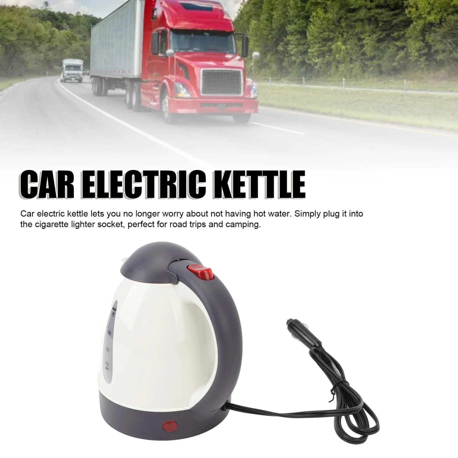 1L 12V/24V auto elektriline veekeetja
